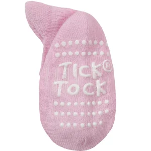 Kids Tick Tock 6 Pairs Baby Terry Socks - Pink/Purple