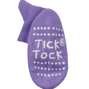 Kids Tick Tock 6 Pairs Baby Terry Socks - Pink/Purple