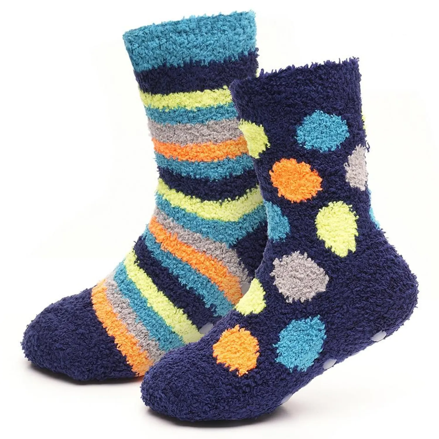 pairs_boys_stars__stripe_2.webp Kids Bertie & Bo 4 Pairs Boys Stars & Stripes Cosy Socks