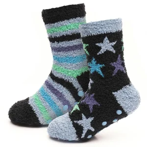 Kids Bertie & Bo 4 Pairs Boys Stars & Stripes Cosy Socks