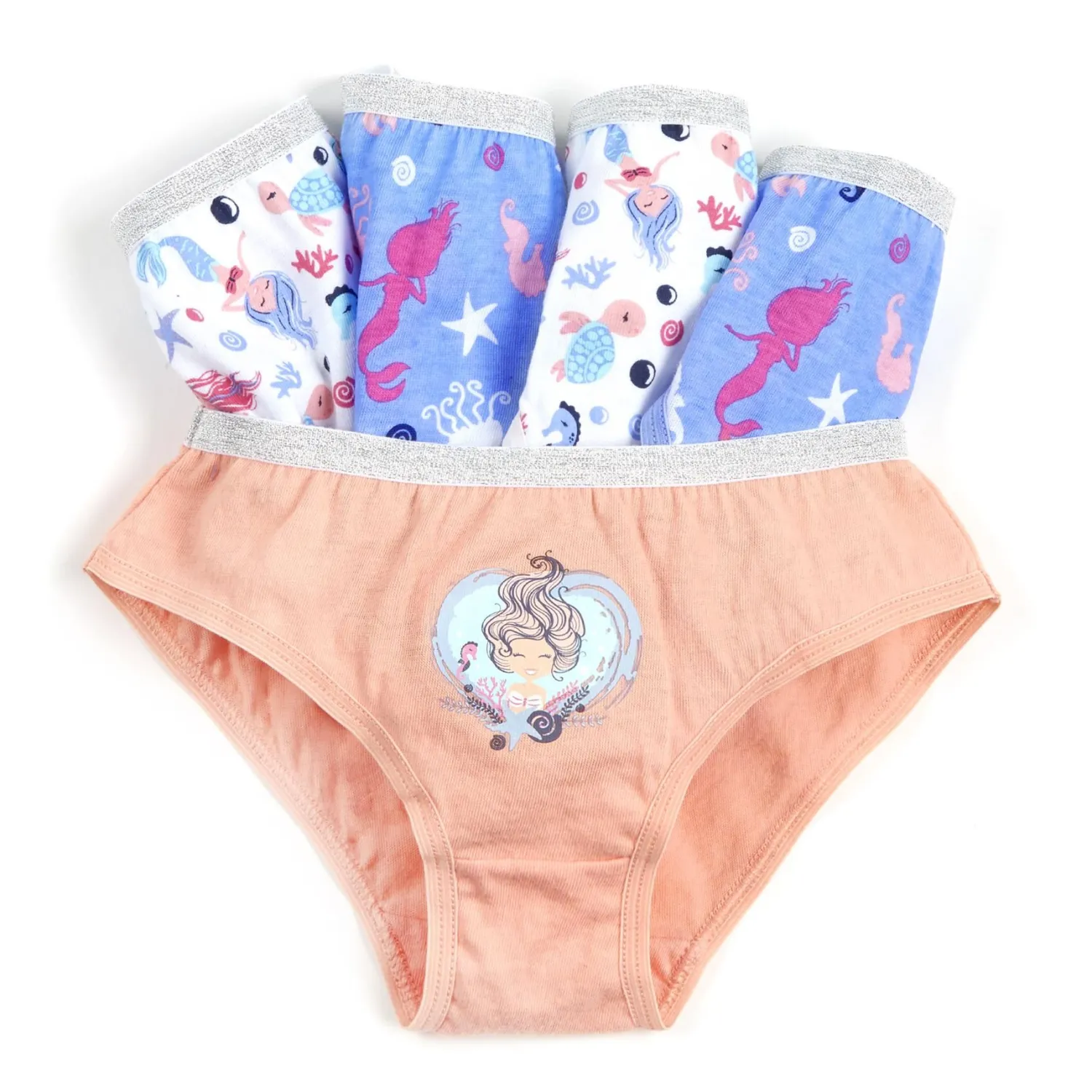 pairs_girls_mermaid_cott_1.webp Kids 4Kidz 5 Pairs Girls Mermaid Cotton Knickers