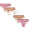 Kids 4Kidz 5 Pairs Girls Pink Heart Cotton Knickers