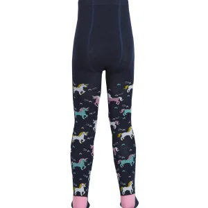 Kids * 2 Pairs Girls Unicorn Cotton Rich Tights