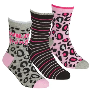 Kids * 6 Pairs Kids Animal Print Ankle Socks