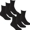 Kids * 6 Pairs Kids Bamboo Ankle Socks - Black