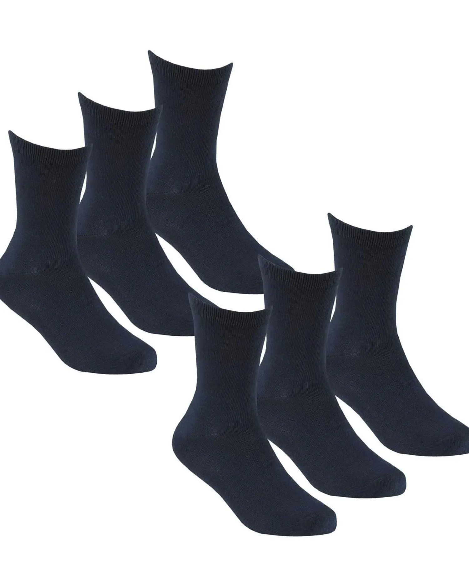 pairs_kids_bamboo_ankle__0-3.webp Kids * 6 Pairs Kids Bamboo Ankle Socks - Navy