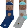 Kids PandaStick 6 Pairs Kids Bamboo Bee & Floral Socks