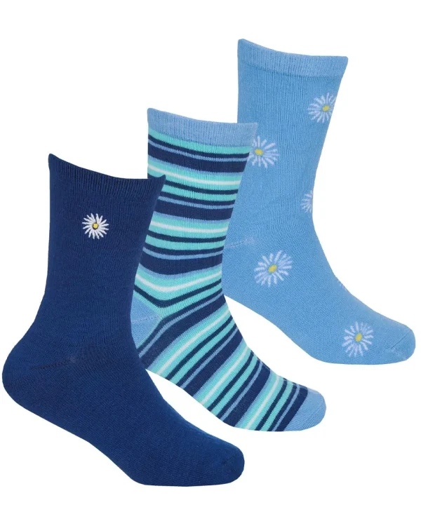 Kids PandaStick 6 Pairs Kids Bamboo Bee & Floral Socks