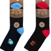 Kids PandaStick 6 Pairs Kids Bamboo Dinosaur Socks