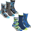 Kids * 6 Pairs Kids Camo Print Ankle Socks