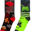 Kids * 6 Pairs Kids Gaming & Space Ankle Socks