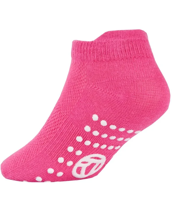 Kids RedTag 6 Pairs Kids Grip Sole Trainer Socks - Black/Pink
