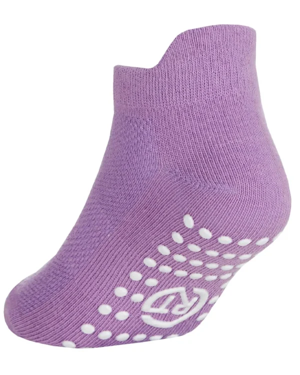 Kids RedTag 6 Pairs Kids Grip Sole Trainer Socks - Black/Pink