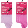 Kids RedTag 10 Pairs Kids Microfibre Trainer Socks - Rainbow Mix