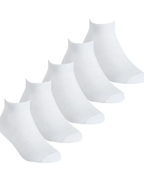 Kids * 5 Pairs Kids Sport Trainer Socks - White