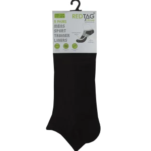 Men * 5 Pairs Mens Sport Trainer Socks - Black