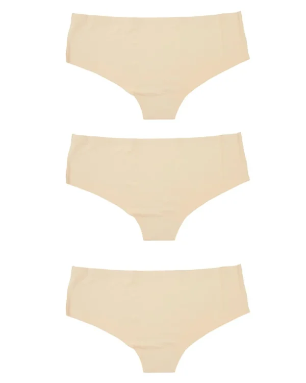 Anucci Knickers | 3 Pairs Seamless No Vpl Shorty Knickers - Nude