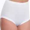 * Knickers | 3 Pairs White 100% Cotton Interlock Cuff Leg Briefs