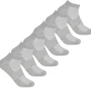 * Socks | 6 Pairs Womens Bamboo Trainer Socks - Grey