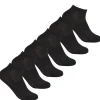* Socks | 6 Pairs Womens Bamboo Trainer Socks - Black