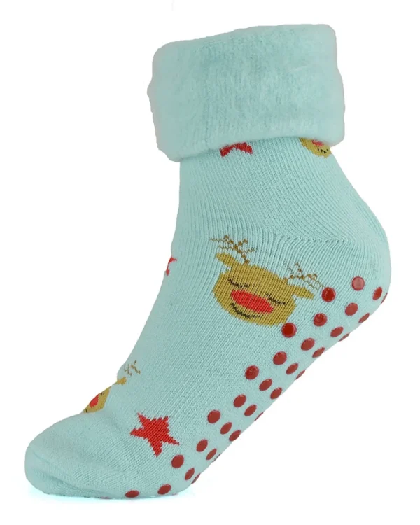 * Socks | 3 Pairs Womens Christmas Brushed Bed Socks