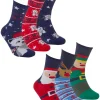 * Socks | 6 Pairs Womens Cotton Rich Festive Christmas Socks