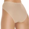 Wysteria Lane Knickers | 3 Pairs High Leg Classic Brief - Beige