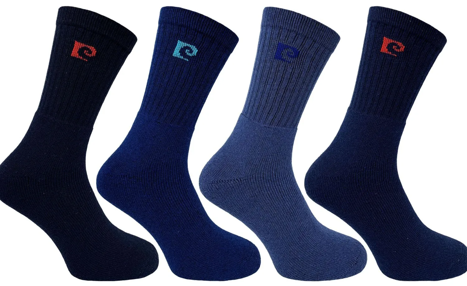 pierre_cardin_mens__pack__0-16.webp Men Pierre Cardin Mens 4 Pack Active Socks - Blue