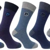 Men Pierre Cardin Mens 5 Pack Dress Socks - Blue