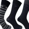 Men Pierre Cardin Mens 5 Pack Dress Socks - Grey Mix