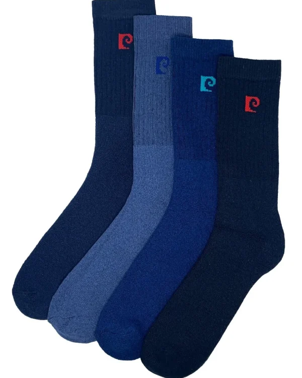 Men Pierre Cardin Mens 4 Pack Active Socks - Blue