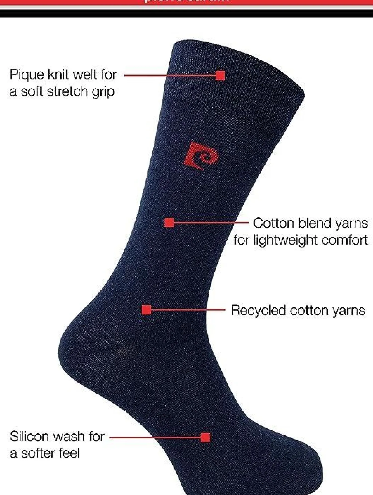 pierre_cardin_mens__pack__2-3.webp Men Pierre Cardin Mens 5 Pack Dress Socks - Navy