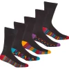 Men Pierre Roche Mens 10 Pack Patterned Footbed Socks
