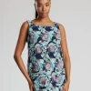 Pistachio Dresses | Blue Floral Sleeveless Shift Dress
