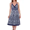 Pistachio Dresses | Lotus Print Cross Over Summer Dress