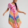 Pistachio Dresses | Short Sleeve Tie Dye Dress - Pink Mix