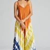 Pistachio Dresses | Sunset Tie Dye Strappy Maxi Dress