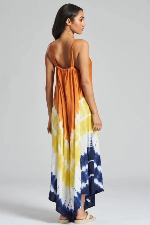 Pistachio Dresses | Sunset Tie Dye Strappy Maxi Dress