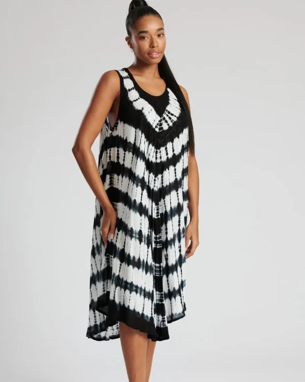 Pistachio Dresses | Tie Dye Summer Dress - Black