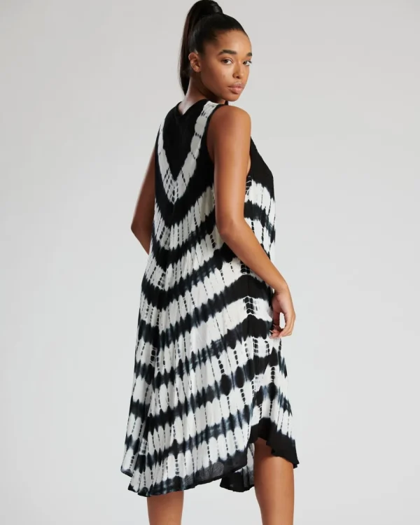 Pistachio Dresses | Tie Dye Summer Dress - Black