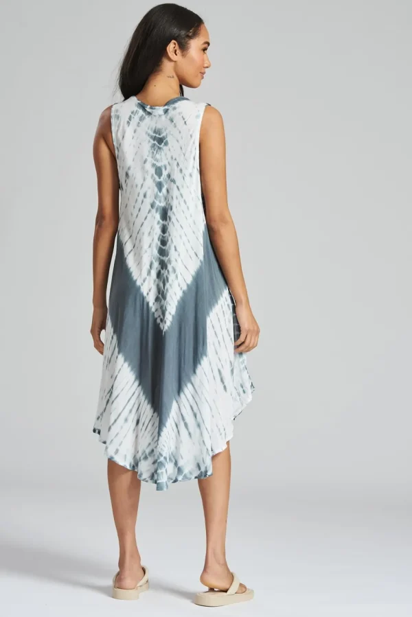 Pistachio Dresses | Tie Dye Summer Dress - Grey