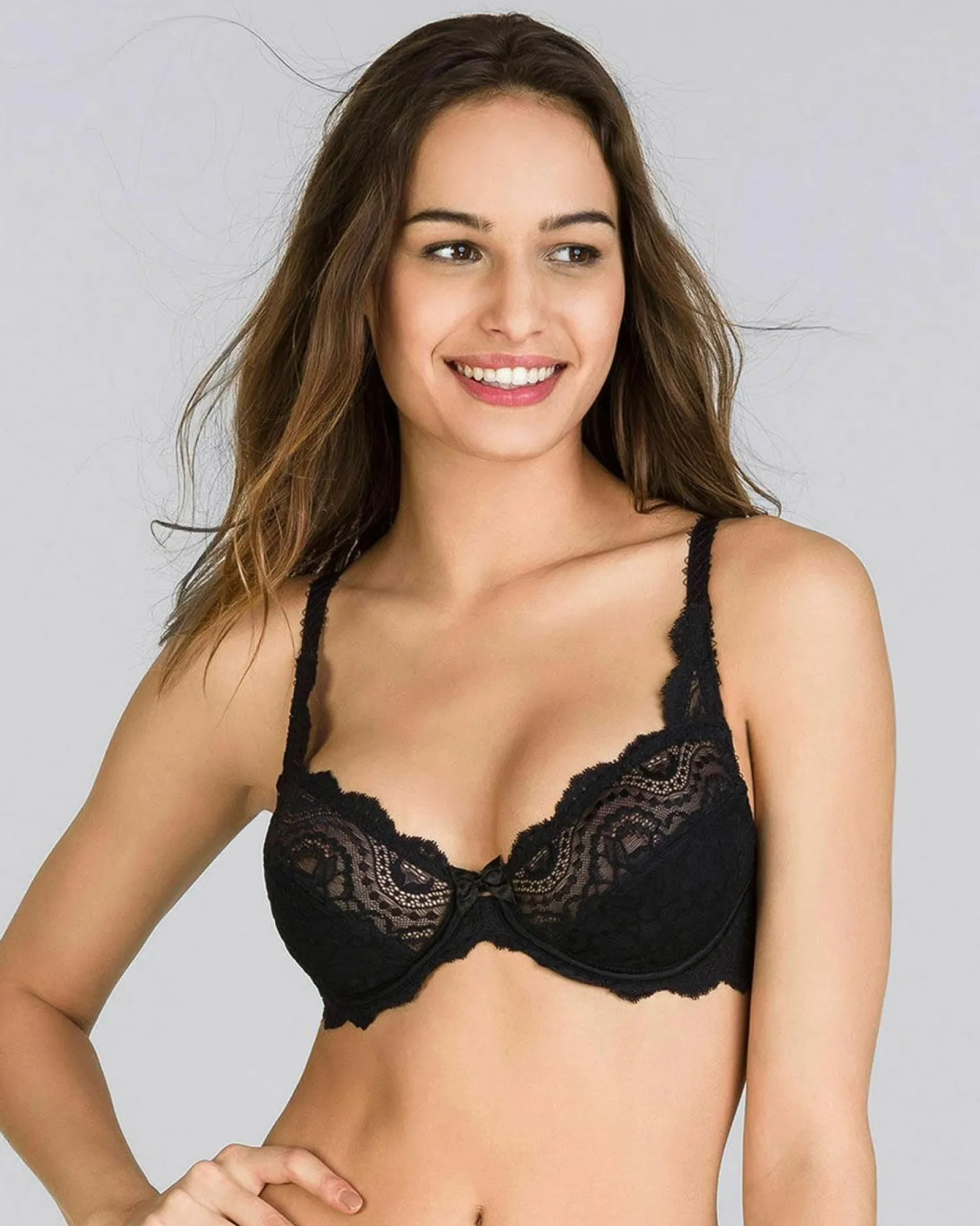 playtex_flower_elegance_l_2-1.webp Playtex Bras | Flower Elegance Lace Bra - Black
