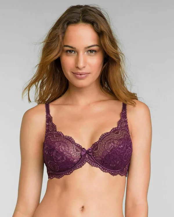 Playtex Bras | Flower Elegance Lace Bra - Dark Berry