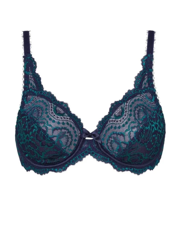Playtex Bras | Flower Elegance Lace Bra - Anchor Navy