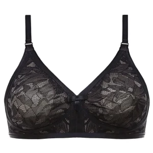 Playtex Bras | Ideal Beauty Lace Soft Bra - Black/Grey
