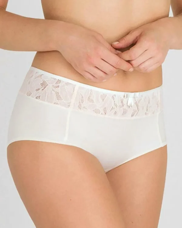 Playtex Knickers | Ideal Beauty Lace Brief - White Blush