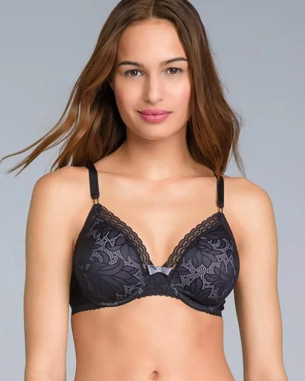 Playtex Bras | Invisible Elegance Foulard Full Cup Bra - Black