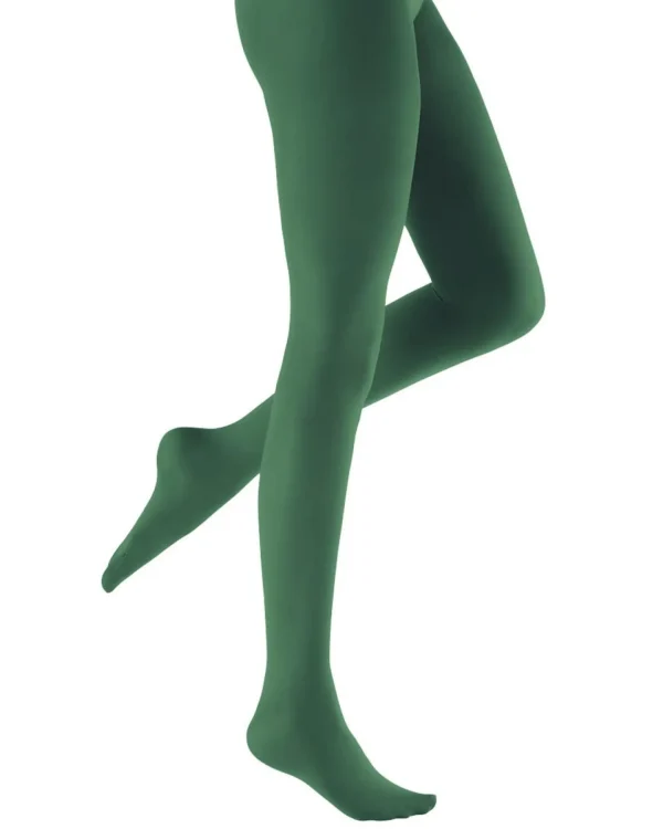 Pretty Polly Tights | 60 Denier Coloured Opaque Tights - Fern