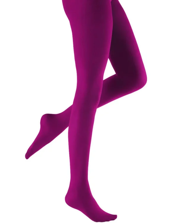 Pretty Polly Tights | 60 Denier Coloured Opaque Tights - Cranberry
