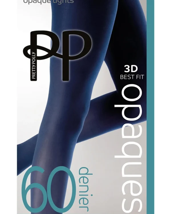 Pretty Polly Tights | 60 Denier Opaque Tights - Navy